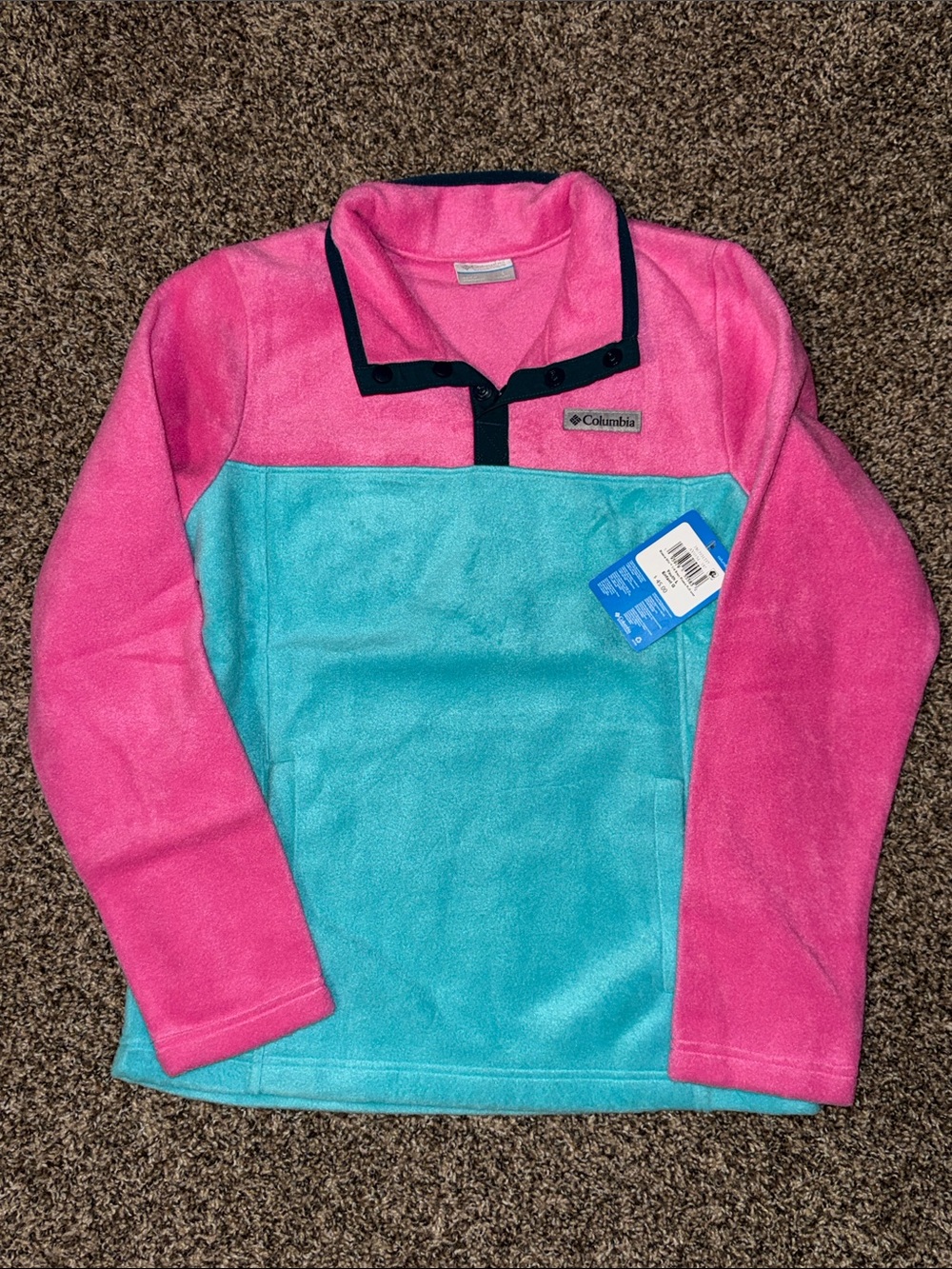 Columbia Kids Fleece Pullover size Large 14/16 NWT
